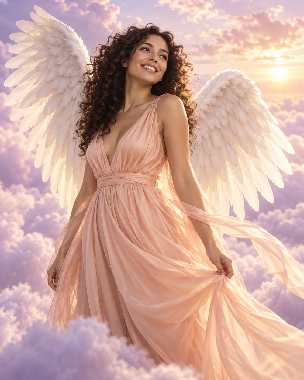 Angelic artwork as a small print