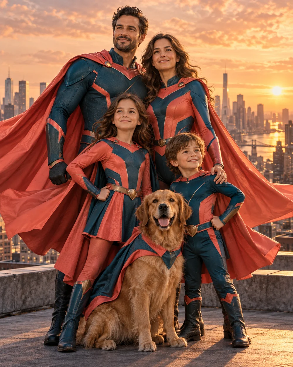 Superheroes concept artwork